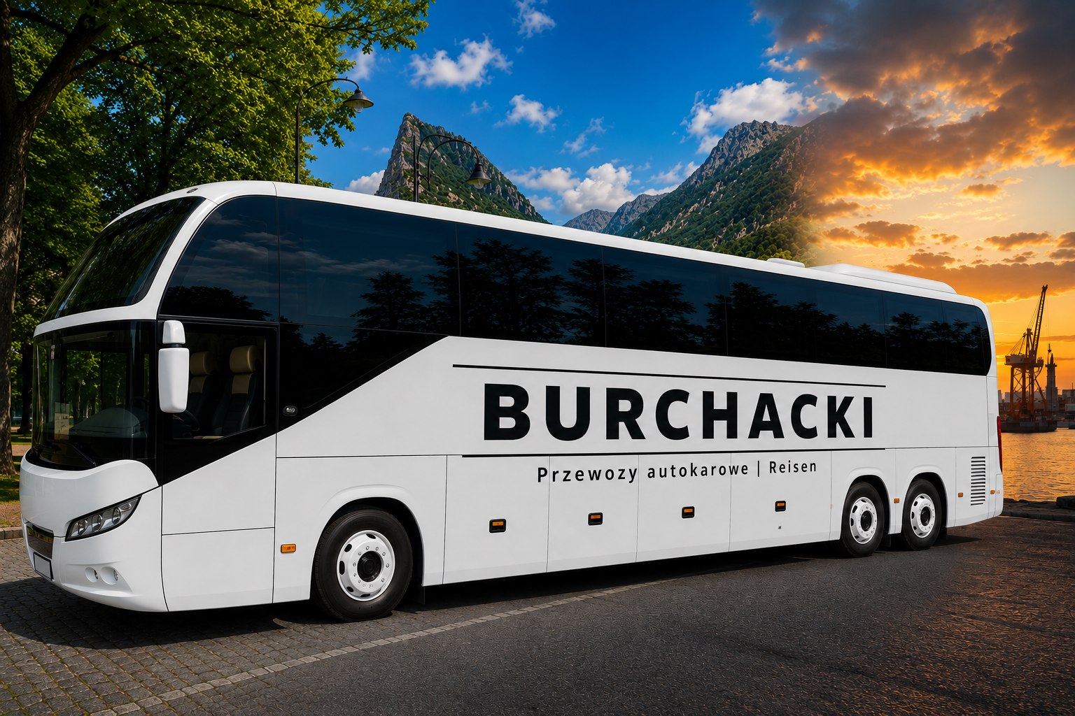 Burchacki Bus auf der Strecke Swinemünde-Berlin